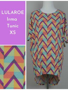 NWT XS Chevron Print Irma
